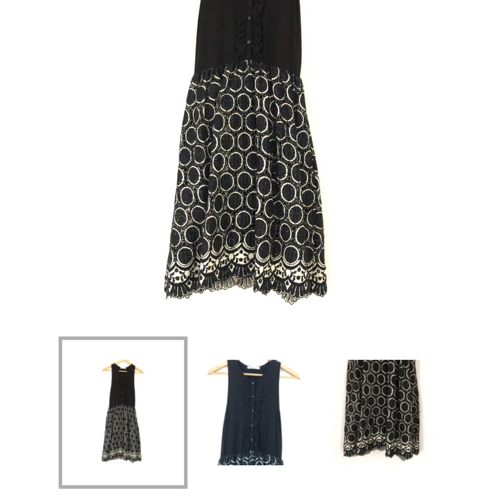 Stunning Anthropologie Black & White Dress